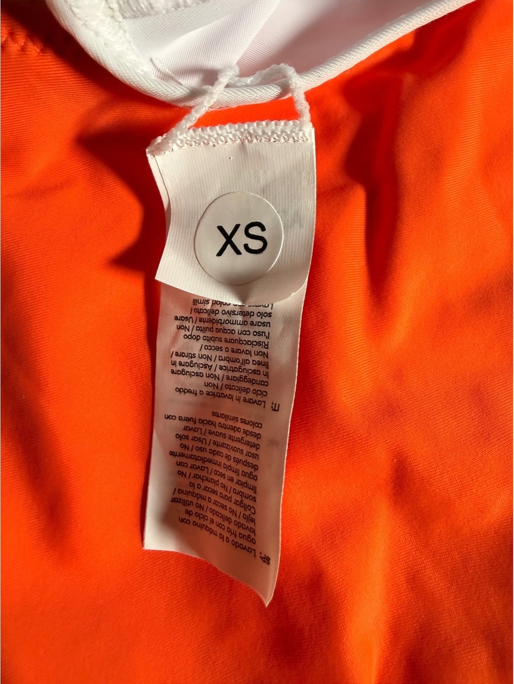 NWT Cupshe Orange And White Bowknot One piece Swimsuit Size XS - Picture 6 of 7